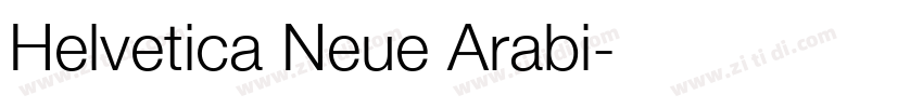 Helvetica Neue Arabi字体转换